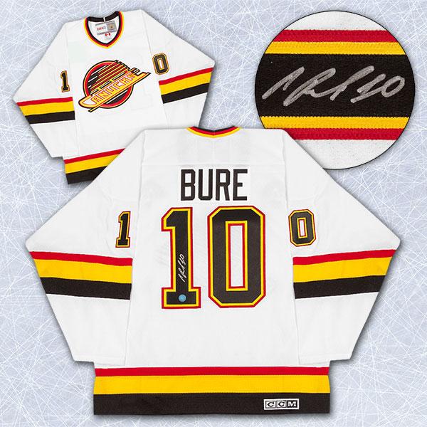 Vancouver Canucks Pavel Bure Autographed Adidas Black Skate Framed Hockey  Jersey