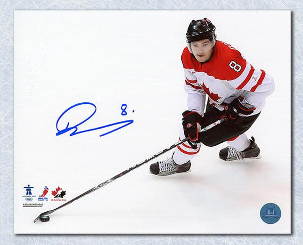 Drew Doughty Team Canada Autographed 2010 Olympic Hockey 8 x 10 Photo Framed