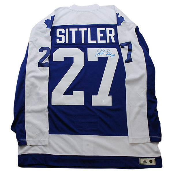 Darryl Sittler Signed Jersey Leafs Blue Pro Adidas Classics - NHL