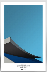 Toronto Blue Jays Exhibition Stadium Minimalist Print 11 x 17